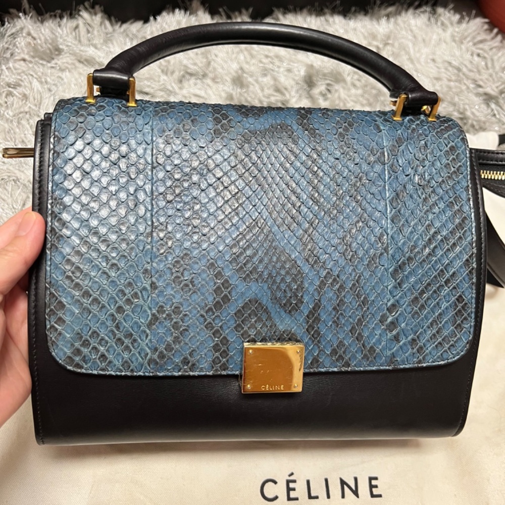 Celine Python Trapeze Bag 100% Authentic - Picture 10 of 10